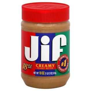Jif Peanut Butter, Creamy, 18 oz (1 lb 2 oz) 510 g   Food & Grocery