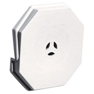Builders Edge 6.625 in. x 6.625 in. #117 Bright White Surface Mounting Block 130110006117