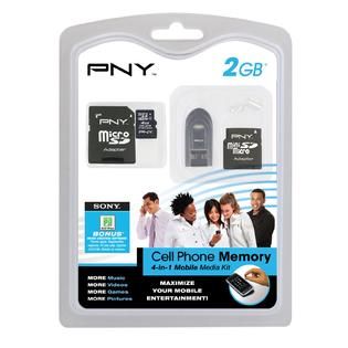 PNY 2GB Micro SD 4 In 1 Mobile Media Kit   Appliances   Sewing