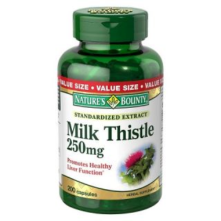 Natures Bounty Milk Thistle 250 mg Capsules   200 Count