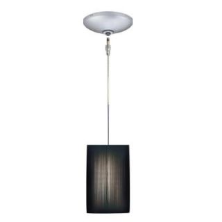 JESCO Lighting Low Voltage Quick Adapt 4 in. x 100 in. Black Pendant and Canopy Kit KIT QAP230 BK A