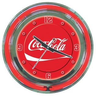 Coca Cola  Neon Clock   14 inch Diameter