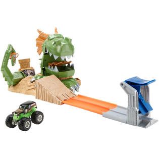 Hot Wheels Monster Jam Dragon Blast Play Set   Toys & Games   Vehicles
