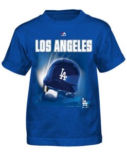 Majestic Little Boys Los Angeles Dodgers Kinetic Helmet T Shirt
