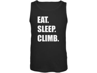 Eat Sleep Climb Black Adult Tank Top
