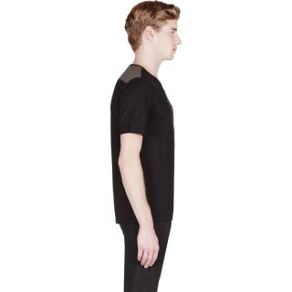 Alexander McQueen Black Contrast Pocket T Shirt