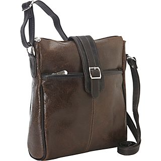 Piel Slim Vintage Leather Shoulder Bag