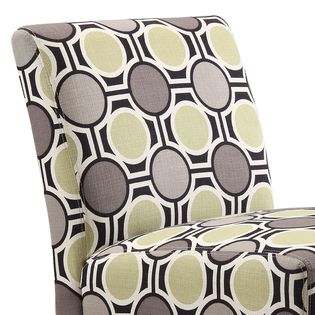 Oxford Creek  Mandala Fabric Armless Lounge Chair