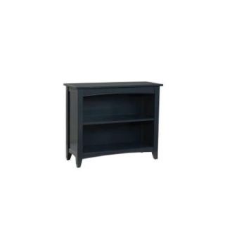 Alaterre Furniture Shaker Cottage 2 Shelf Bookcase in Black ASCA07BL