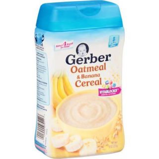 Gerber Oatmeal Banana Baby Cereal, 8 oz