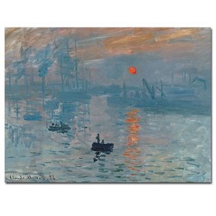Trademark Fine Art Claude Monet Impression Sunrise Canvas Art   Home
