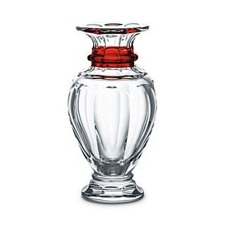 Baccarat Harcourt Balustre Vase, Red