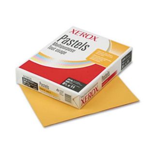 Xerox Multipurpose Pastel Colored Paper, 20 lb, Letter, Gold, 500 Sheets per Ream