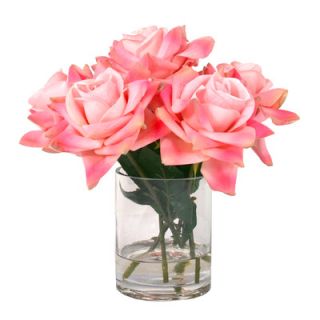 Creative Displays, Inc. Rose Blossom in Acrylic Water Vase
