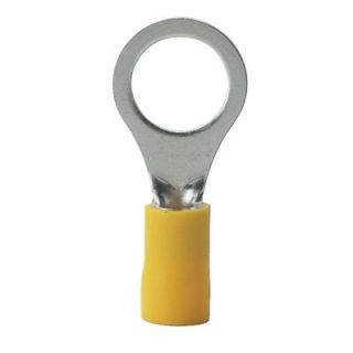 Gardner Bender 12   10 AWG, 5/16   3/8 Stud Size Vinyl Insulated Ring Terminals   Yellow (15 Pack) 15 108