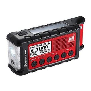Weather Alert Digital Emergency Crank AM/FM Radio