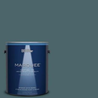 BEHR MARQUEE 1 gal. #MQ6 2 Walk Me Home One Coat Hide Satin Enamel Interior Paint 745301