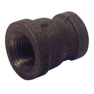 Mueller Global 3/4 in. x 1/2 in. Black Malleable Iron FPT x FPT Reducing Coupling 521 343HN