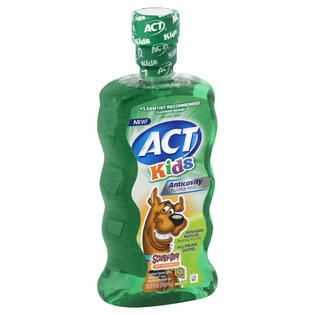 Act  Kids Fluoride Rinse, Anticavity, Kiwi Watermelon, Scooby Doo, 16