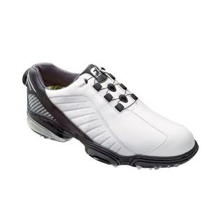 FootJoy Mens FJ Sport White/ Black/ Silver Golf Shoes with BOA Lacing