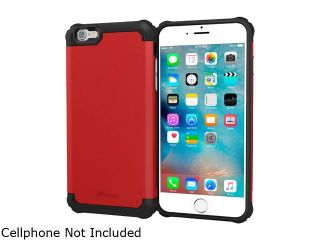 roocase Slim Fit EXEC Tough Pro Armor Hybrid PC TPU Case for Apple iPhone 6 / 6S 4.7 inch, Red