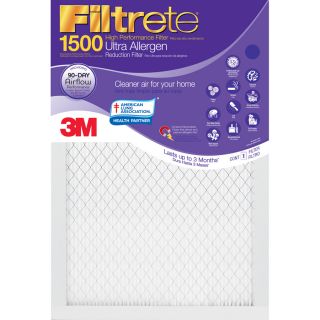 Filtrete Ultra Allergen Reduction Electrostatic Pleated Air Filter (Common 14 in x 14 in x 1 in; Actual 13.7 in x 13.7 in x 0.78125 in)