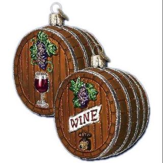 Old World Christmas Wine Barrel Christmas Ornament