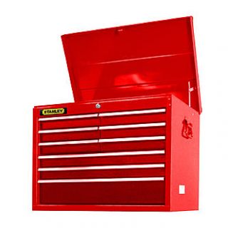 Stanley 27 9 Drawer Ball Bearing Slides Top Chest, Red, PLUS FREE