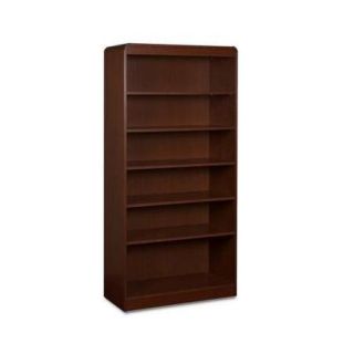 Lorell Radius Hardwood Veneer Bookcase LLR60079