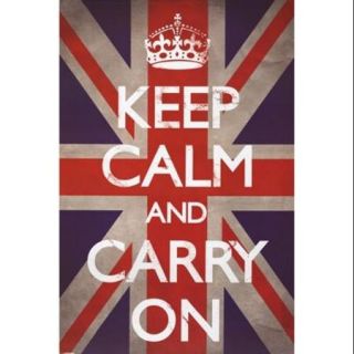 Keep Calm & Carry On   Union Jack Poster Print (24 x 36)