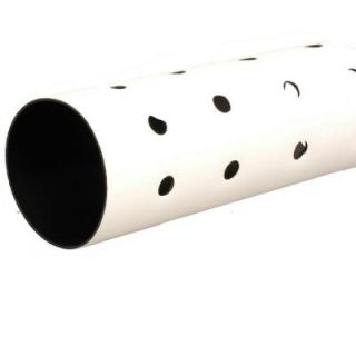 Advanced Drainage Systems 4 in. 3 Hole Smoothwall Pipe 120 Degree   5/8 in. Holes 04580010
