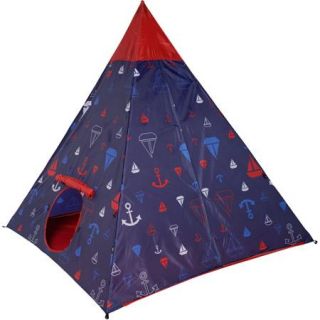 CRCKT 5' x 5' Nautical Teepee Tent, Sleeps 2