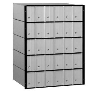 Salsbury Industries 2200 Series Standard System Aluminum Mailbox with 30 Doors 2230