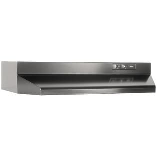 Broan F40000 Series 42 inch Black Convertible Range Hood—