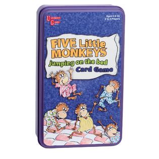 University Games Five Little Monkeys Jumping on the Bed Card Game in a