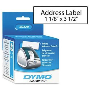 DYMO Adhesive Address Labels, 3 1/2 x 1 1/8, 260/Roll   Office