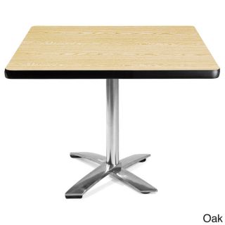 OFM 36 inch Square Flip Top Laminate Table with Chrome Base   14213301