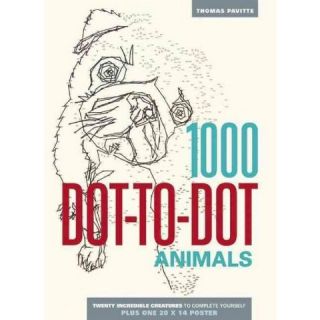 1000 Dot to Dot Animals Adult Coloring Book