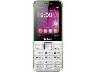 Blu Tank II TI92 White/Lime Unlocked GSM Dual SIM Cell Phone 2.4"