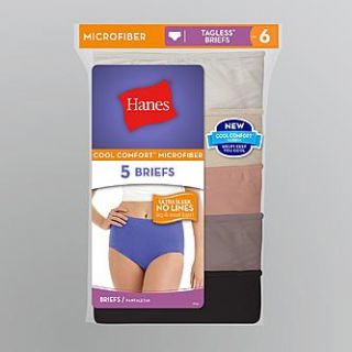 Hanes Womens 5 Pairs Cool Comfort Brief Panties   Clothing, Shoes