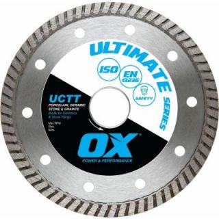 OX Ultimate Porcelain Fine Turbo 7/8 in.   5/8 in. Bore 8 in. Diamond Blade OX UCTT 8