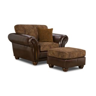 Simmons Upholstery Zephyr Chair and Ottoman