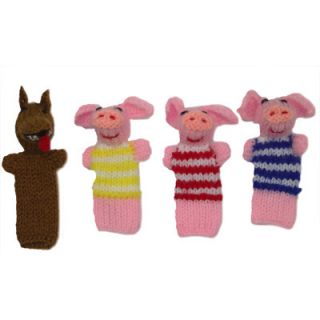 Three Little Pigs and the Wolf Finger Puppet Set (Peru)   16728197