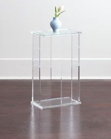 INTERLUDE Chase Acrylic End Table