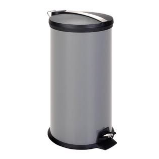 Honey Can Do 30L Metal Step Trash Can, Gray   Home   Kitchen   Kitchen