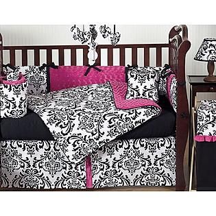 Sweet Jojo Designs  Isabella Hot Pink, Black and White Collection 9pc