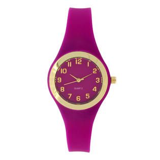 Ladies Pink Rubber Strap Watch   Jewelry   Watches   Womens Watches