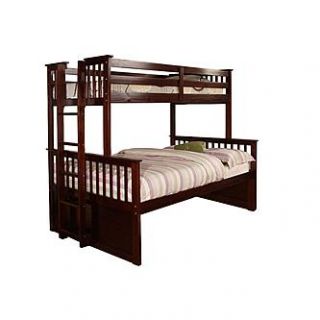 Walnut Finish Twin Full Bunk Upscale Elegance Available at 