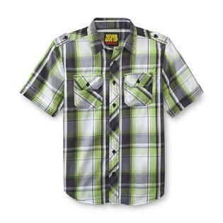 Never Give Up™ By John Cena® Boys Short Sleeve Button Front Shirt