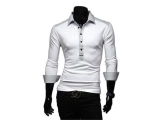 KMFEIL Men Popular Lattice Polo shirts